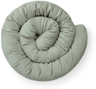 Ehrenkind Nestchenschlange Bettschlange Cord aus 100% Bio-Baumwolle, Schutz und Geborgenheit, (Kuschelschlange, Bettumrandung Babybett), Bettschlange Baby