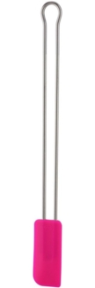 RÖSLE Teigschaber Pink Charity Edition Teigspachtel als Back und Kochhelfer Silikon 26 cm schmal
