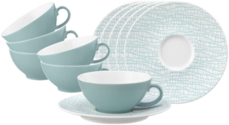 Seltmann Weiden Life Fashion Teetasse mit Untertasse 140 ml 6er Set - Green Chic