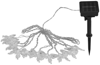 RGB LED Lichterkette, Schmetterling-Optik 10x, L 4,7 m