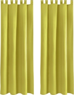 Bestlivings Vorhang, Schlaufen (2 St), blickdicht, Gardinenset "Blickdicht" mit Schlaufen inkl. Zubehör