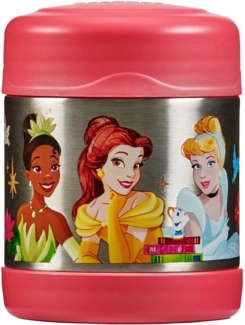 THERMOS Thermobehälter FUNTAINER FOOD JAR DISNEY, Thermobehälter für Essen, spülmaschinenfest, Edelstahl, Kunststoff, Silikon, (1-tlg), 0,3l, 7h heiß & 7h kalt, dicht & auslaufsicher