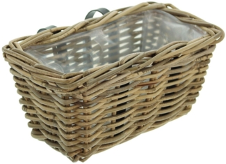 Balkonpflanzer Rattan klein Blumenkasten Pflanzkorb Pflanzschale Blumentopf