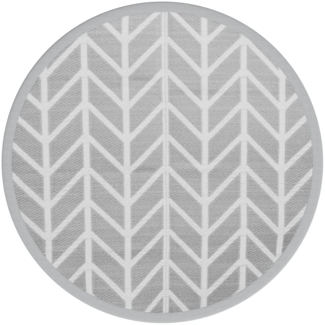 vidaXL Outdoor-Teppich ARAKIL Grau Ø160 cm PP 368549