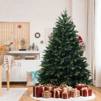 Künstlicher Weihnachtsbaum 180 cm, Naturgetreu, Dichte Zweige, Tannenbaum Künstlich mit Metallständer