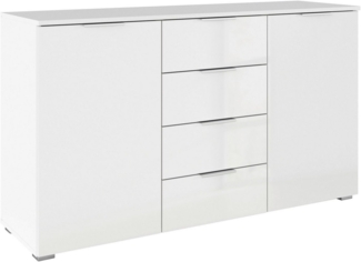 rauch Kombikommode Sideboard Schubladenkommode AGORDO mit Dekor- oder Hochglanzfront (in zwei Griff-Farben, Breite 120 cm), vier große Schubladen, mit insgesamt 4 Einlegeböden MADE IN GERMANY