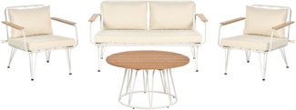 Garten Lounge MONTESILVANO Metall Helles Beige