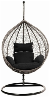 Korb Hängesessel Solea mit Gestell + Kissen Hängestuhl Lounge Hängekorb Sessel