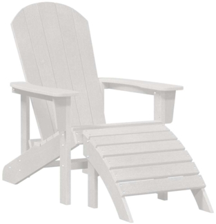 vidaXL Adirondack-Stuhl Weiß 74 x 82 x 92 cm Plastik 42006629