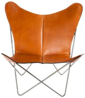 TRIFOLIUM Chair - Premiumsessel Edelstahl Haselnuss