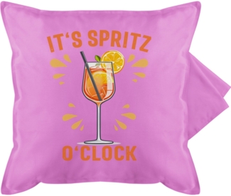 Shirtracer Kissenbezüge Its Spritz o Clock I Lustiges Geschenk Aperol Spritz Kostüm Fasching A, (1 Stück), Karneval & Fasching - Kissen