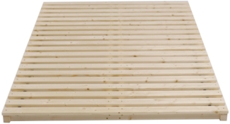Lattenrost Rollrost inkl. Rahmen " Latten - Poldi " Breite 80 cm Länge 190 cm