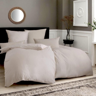 Soifox Bettwäsche Beige 135x200 6-teilig Mikrofaser Weich Bügelfrei