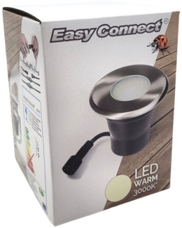 Easy Connect LED Bodeneinbauleuchte GU10 4W IP67 320Lumen Edelstahl Warmweiß18651