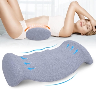 Orthopädisches Lendenkissen Memory Foam Rückenstütze für Bett Sofa Bürostuhl
