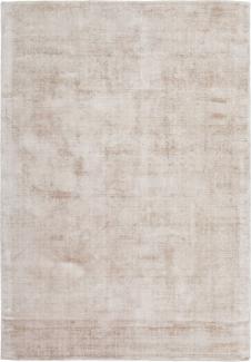 Teppich SchoenesWohnen24 Luxury 110 Elfenbein / Taupe 80cm x 150cm