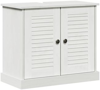 Waschbeckenunterschrank, Badschrank, Unterschrank VIGO Weiß und Antikweiß 68 x 34 x 59 cm j369p