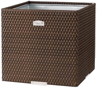 XL Polyrattan Pflanzgefäß Pflanzkübel Blumentopf Blumenkübel Übertopf Hochbeet