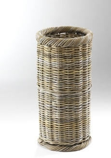 locker Schirmständer, rund, Ø 28 cm, aus Rattan