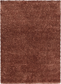 Hochflor Teppich Baquoa rechteckig - 120x170 cm - Kupferfarbe