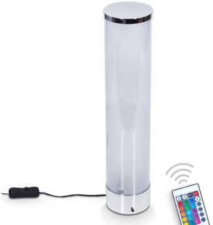 hofstein Tischleuchte »Bagno« aus Metall in chrom, Farbwechsler, dimmbar mit Fernbedienung, 3000 Kelvin, 1xLED 1, 5 Watt (inklusive),mit Farbwechsler, An-/Ausschalter am Kabel