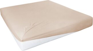 Primera Spannbettlaken Elasthan-Feinjersey, Jersey-Elasthan, Gummizug: rundum, (1 Stück), PREMIUM, aus 95% gekämmter Baumwolle und 5% Elasthan, bis 28 cm Höhe
