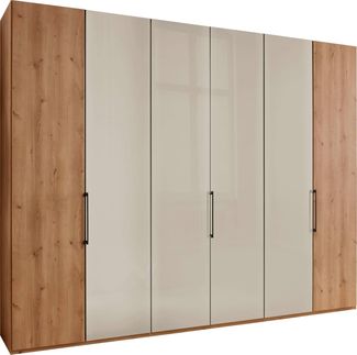 WIEMANN Kleiderschrank Monaco mit Teil-Glasfront sowie hochwertige Beschläge inkl. Türdämpfung