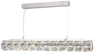 LED Hängeleuchte, Kristalle, Glas, dimmbar, H 150 cm, REMY
