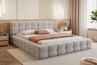 Compleo Polsterbett CLOUDY, Wolkenbett, Funktionales Doppelbett, Luxuriöses Schlafzimmerbett