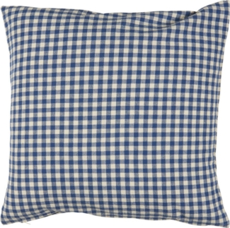 Ib Laursen - Kissenbezug Kissenhülle 50x50cm Dunkelblau Karos Kariert 66138-39