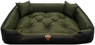 KomfortHome Tierbett Tierbett Hunde- und Katzenbett Waschbar, Codura, Wasserdicht, Waschbar, 2x Kopfkissen