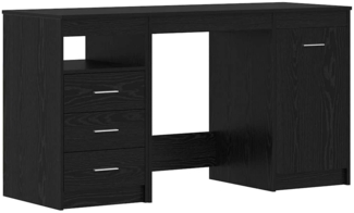 vidaXL Schreibtisch 2 pcs Schwarz Eichen-Optik 140 x 50 x 76 cm 3332543