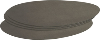 LEONARDO Platzset GOCCE, oval, 34x48 cm, 4er-Set, (Set, 4-St), beidseitig verwendbar, mit unterschiedlichen Farben auf jeder Seite