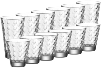 Leonardo OPTIC Trinkglas 12er Set - 6x klein + 6x groß