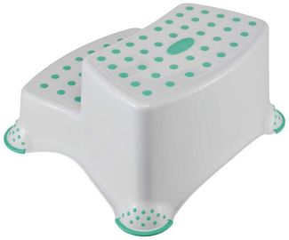 Keeeper Peppa Tritthocker Schemel zweistufig mit anit-rutsch-funktion Soft Grey