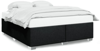 vidaXL Bettgestell ohne Matratze Schwarz 200x200 cm Stoff 3284501