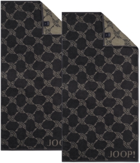 2 Stück Joop! Handtuch Cornflower 1721-73 Schiefer 50x100
