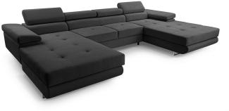 Furnix Wohnlandschaft NILLONA U Mini U-Sofa mit Schlaffunktion Bettkasten großzügig & bequem, mit Relaxfunktion