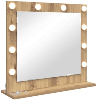 vidaXL Kosmetikspiegel mit Spiegel Artisan Eiche 60 x 55 x 18 cm 868292