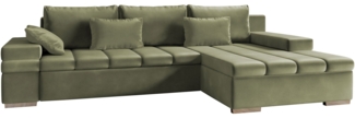 Ecksofa Bangkok mit Bettkasten und Schlaffunktion (Farbe: Magic Velvet 2243, Seite: Rechts)