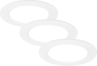 Briloner LED-Einbauleuchten Ultraflat 3er Set 6W 660lm weiß