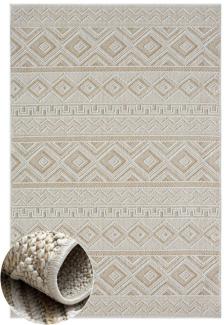 Wohnando Teppich MY-RUG Outdoor-Teppich "Arya" 160x100 cm, beige, rechteckig, Höhe: 8 mm, im schönem Boho-Stil, Sisal-Optik, weich, für Garten und Balkon