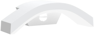 vidaXL LED-Außenwandleuchte mit Sensor Weiß Aludruckguss 4006282