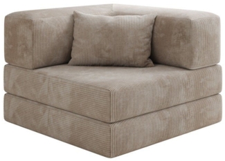 Luxusbetten24 Sessel Designer Sofa-Sessel Lazy, in Cord