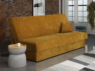 Schlafsofa Adela Mini Cord (Farbe: Poso 01)