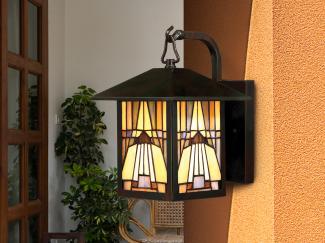 Elstead Lighting Inglenook Wandleuchte Small 1-Light Bronze IP44 E27