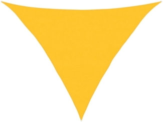 vidaXL Sonnensegel 160 g/m² Dreieckig Gelb 5x5x6 m HDPE 311595