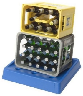 PROREGAL® Standregal Getränkekistenständer Plattensee, HxBxT 8x48x42cm, Verschiedene Farben