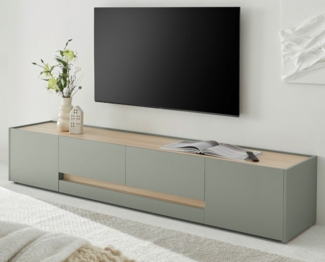 TV-Lowboard Center in Salbei und Eiche 223 cm
