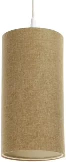 BPS Koncept 0T0-014-15w30 Hängeleuchte BOHO ELEGANT E27 1x40W Stoff strukturiert auf PVC-Kunststoff braun H:102cm Ø15cm dimmbar